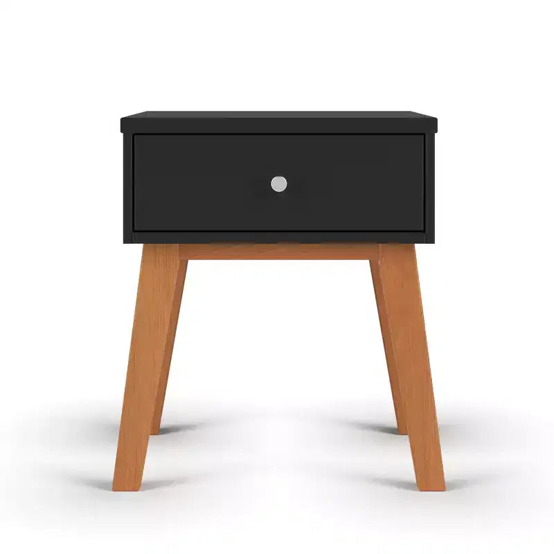 Table de chevet à 1 tiroir Child Craft SOHO pour chambre de bébé ou d'enfant, grand tiroir de rangement, fabriquée en pin robuste, finition non toxique et sans danger pour les bébés