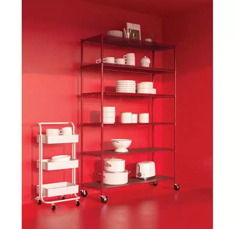 Étagère de rangement en fil d'acier 6 niveaux UltraDurable Seville Classics homologuée NSF, 48 x 18 po