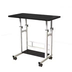 Mobile Adjustable Desk for Bedside or Dorm, 80x40cm Laptop, Study, and Dining Table for Home or Bedroom