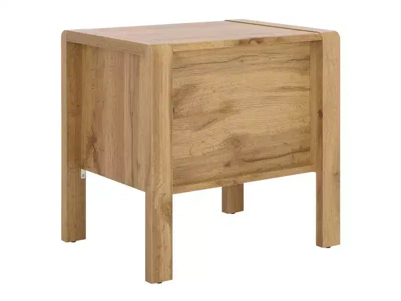 Table de chevet Angeria 2 tiroirs - NST3109 - Chêne/Laiton - Safavieh