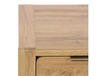 Table de chevet Angeria 2 tiroirs - NST3109 - Chêne/Laiton - Safavieh