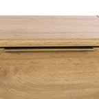 Table de chevet Angeria 2 tiroirs - NST3109 - Chêne/Laiton - Safavieh