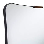 Miroir Mural Uttermost Saranac 24x38 Noir et Laiton