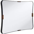 Miroir Mural Uttermost Saranac 24x38 Noir et Laiton