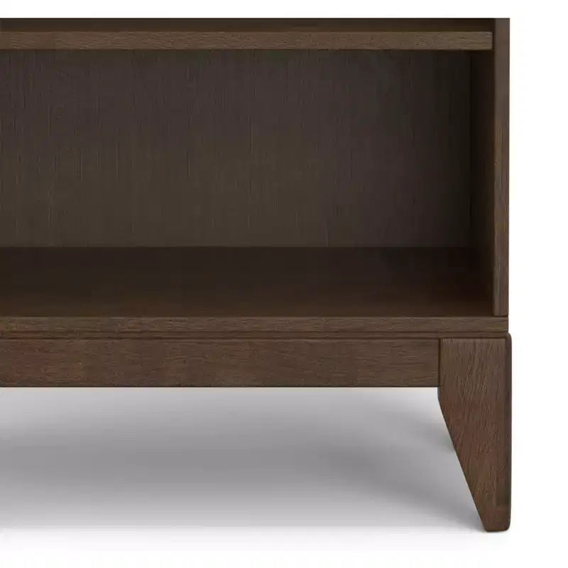 Bibliothèque Pearson en BOIS MASSIF de 168 cm x 61 cm, style Mid-Century, 5 étagères