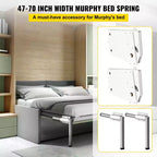 VEVOR Mécanisme de Ressorts Muraux Murphy, Kit de Quincaillerie de Support Robuste Bricolage pour Lit King Size Queen Size (Vertical), Blanc