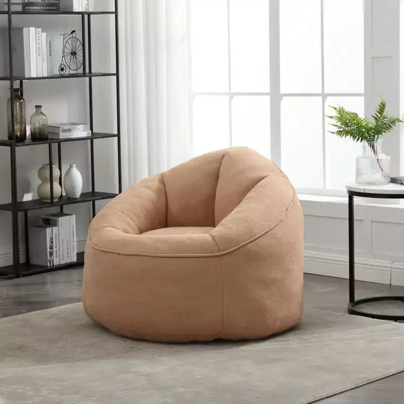 Canapé Poire en Mousse Haute Pression Fauteuil Poire Adulte avec Rembourrage en Mousse Compressée et Repose-Pieds