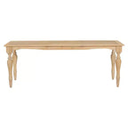 MAYEERTY 82.7 Table à manger extensible traditionnelle vintage, rallonge amovible de 23.6, finition naturelle