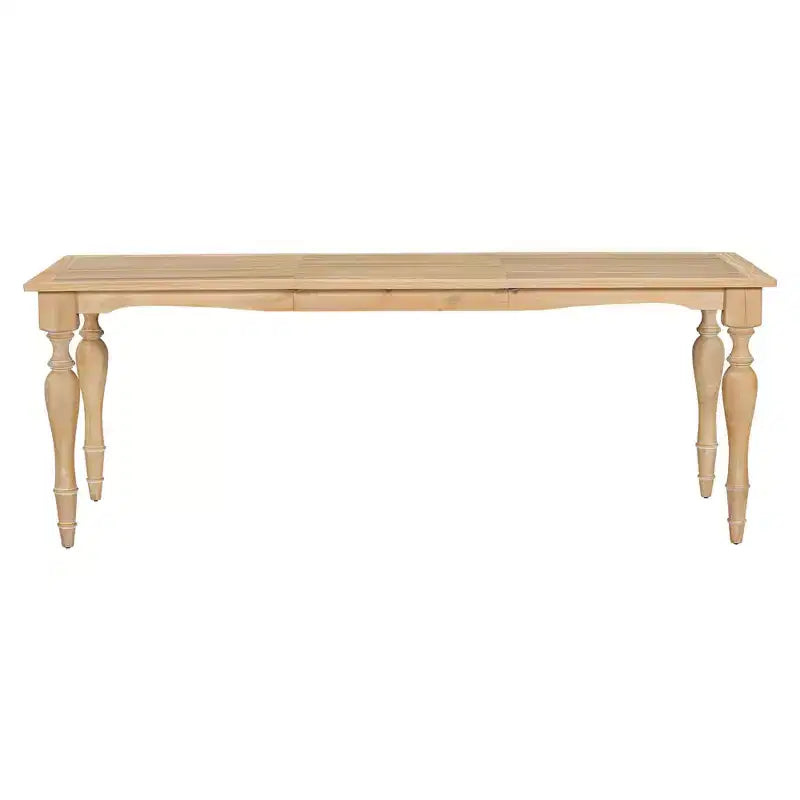 MAYEERTY 82.7 Table à manger extensible traditionnelle vintage, rallonge amovible de 23.6, finition naturelle