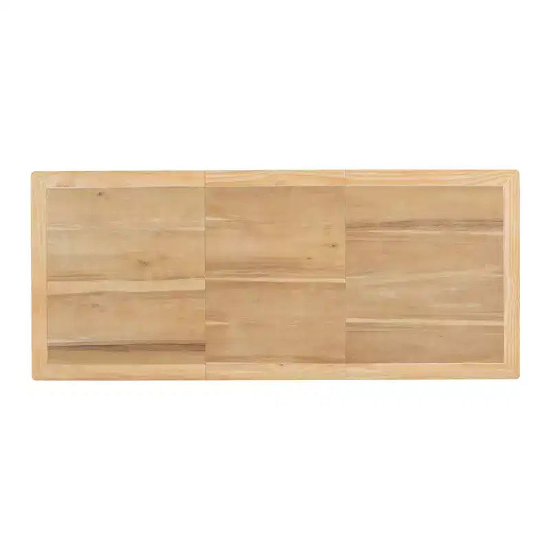 MAYEERTY 82.7 Table à manger extensible traditionnelle vintage, rallonge amovible de 23.6, finition naturelle