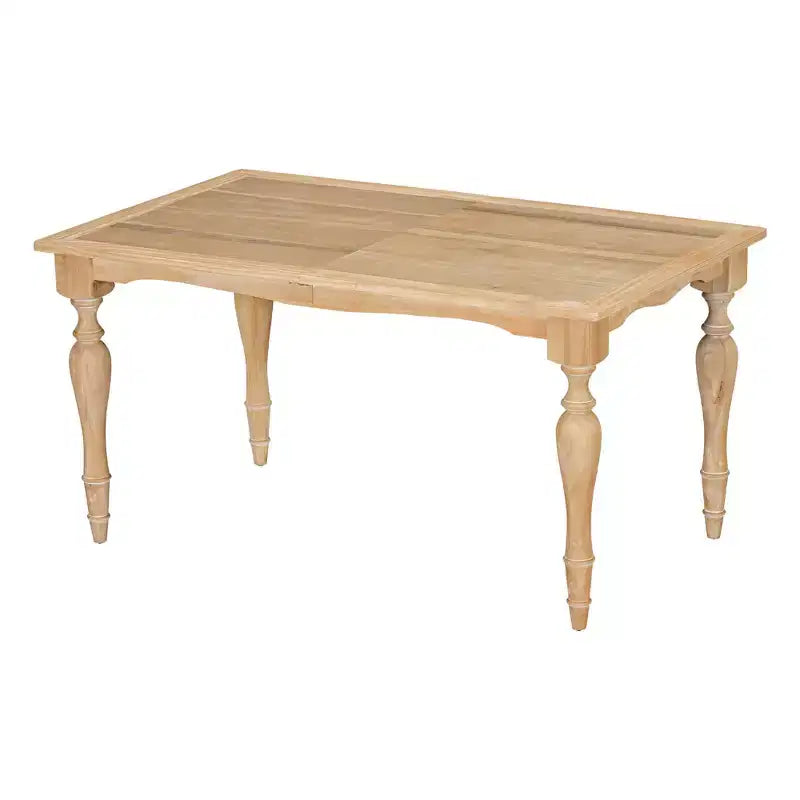 MAYEERTY 82.7 Table à manger extensible traditionnelle vintage, rallonge amovible de 23.6, finition naturelle