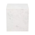 Table d'appoint chic, guéridon ou petite table de chevet pour la décoration intérieure - Table d'appoint carrée en marbre parfaite pour la décoration de la chambre ou du salon