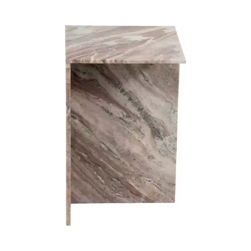 Table d'appoint chic, guéridon ou petite table de chevet pour la décoration intérieure - Table d'appoint carrée en marbre parfaite pour la décoration de la chambre ou du salon