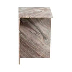 Table d'appoint chic, guéridon ou petite table de chevet pour la décoration intérieure - Table d'appoint carrée en marbre parfaite pour la décoration de la chambre ou du salon