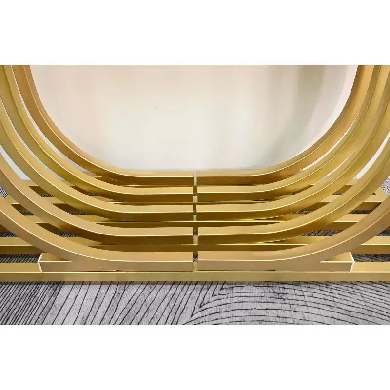 GDFStudio Rusk - Console étroite moderne en bois de 43,3 po
