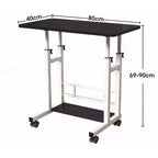 Petit bureau debout réglable en hauteur, bureau mobile pour ordinateur portable, table d'ordinateur portable pour le bureau à domicile et le tapis de marche