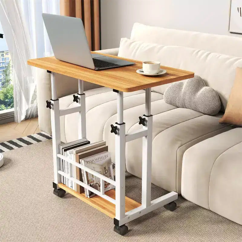 Petit bureau debout réglable en hauteur, bureau mobile pour ordinateur portable, table d'ordinateur portable pour le bureau à domicile et le tapis de marche