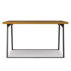 Table à manger carrée moderne et industrielle Mitchell 137 cm x 137 cm