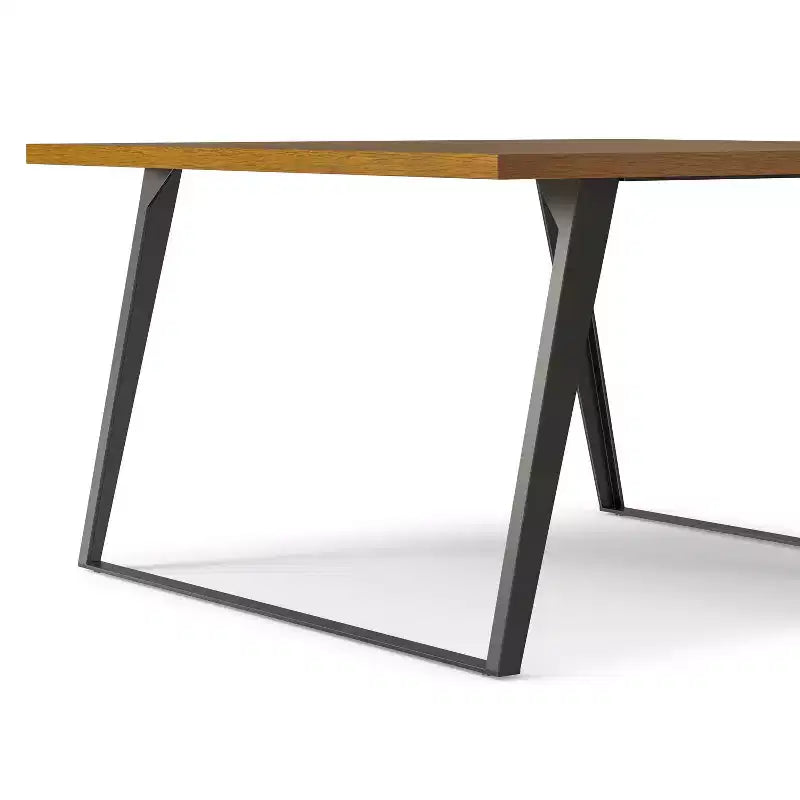Table à manger carrée moderne et industrielle Mitchell 137 cm x 137 cm