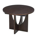 Ensemble de salle à manger rond extensible 5 pièces pour 4 personnes, table de salle à manger de cuisine moderne avec rallonge amovible et 4 chaises rembourrées pour salle à manger