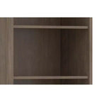 Bibliothèque de transition Cantina en BOIS MASSIF 183 cm x 76 cm marron fumé