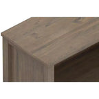 Bibliothèque de transition Cantina en BOIS MASSIF 183 cm x 76 cm marron fumé