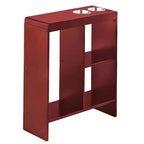 Table d'appoint The Lakeside Collection avec porte-boissons, étagères de rangement, porte-revues -