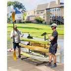 Support de rangement pour kayak ultra résistant à 3 couches COZONY, support en acier double face pour garage, quai, abri de jardin