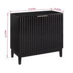 Buffet de rangement 31", meuble de bar à café en bois avec étagère réglable, buffet bas pour cuisine