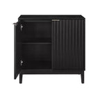 Buffet de rangement 31", meuble de bar à café en bois avec étagère réglable, buffet bas pour cuisine