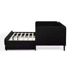 Lit de repos Bellemave avec 2 tiroirs de rangement sous le lit, canapé-lit réglable en velours pour salon et chambre à coucher