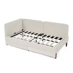 Lit de repos Bellemave avec 2 tiroirs de rangement sous le lit, canapé-lit réglable en velours pour salon et chambre à coucher