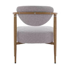 MAYEERTY Chaise de salle à manger moderne, chaise d'appoint rembourrée avec cadre en métal, chaise pour salon, chambre à coucher, salle à manger, bureau à domicile