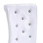 Lot de 4 chaises de salle à manger rétro en similicuir façon croco avec boucles en cristal