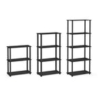 HOMLUX Bibliothèque décorative haute à 5 niveaux, étagère de rangement ouverte, étagères de présentation polyvalentes pour salon et bureau à domicile