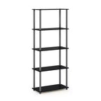HOMLUX Bibliothèque décorative haute à 5 niveaux, étagère de rangement ouverte, étagères de présentation polyvalentes pour salon et bureau à domicile