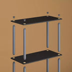 HOMLUX Bibliothèque décorative haute à 5 niveaux, étagère de rangement ouverte, étagères de présentation polyvalentes pour salon et bureau à domicile