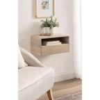 Table d'appoint flottante Kate and Laurel Kato, 18x10x9, Blanche