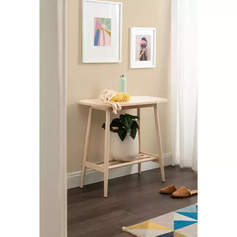Table console en bois Nilas de Kate and Laurel, 32x16x30, Naturel