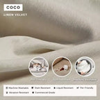 Canapé d'angle modulable et lavable 5 places Anabei + Ottomane | Assise Memorix+ & Oreiller Contour