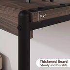 Console de ferme 40 po avec 2 tablettes, table de canapé et d'entrée à lattes grises