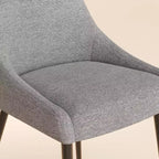 COLAMY Chaise de salle à manger moderne capitonnée Chaise d'appoint de cuisine avec pieds en métal pour la cuisine, la salle à manger ou le café