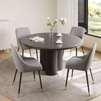 COLAMY Chaise de salle à manger moderne capitonnée Chaise d'appoint de cuisine avec pieds en métal pour la cuisine, la salle à manger ou le café