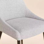 COLAMY Chaise de salle à manger moderne capitonnée Chaise d'appoint de cuisine avec pieds en métal pour la cuisine, la salle à manger ou le café