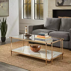 Table basse Striver en marbre - Or champagne - iNSPIRE Q