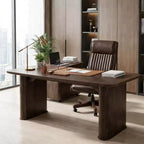 Table de salle à manger pour 6-8 personnes - Grande table de cuisine moderne de 62 pouces avec plateau large et pieds de piédestal robustes, table à dîner rectangulaire