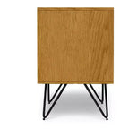 Table de chevet industrielle Moreno de 20 po de large en chêne