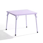 Ensemble table et chaises pour enfants FurnitureR, table pliante en métal 3 pièces avec 2 chaises, ensemble de table de jeu compact pour chambre d'enfant, salle de jeux, chambre à coucher, usage intérieur