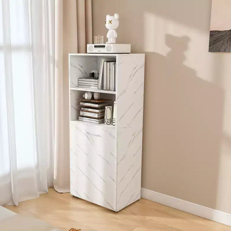 Bureau extensible avec rangements et roulettes, bureau pliable pour petits espaces, marbre blanc