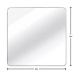 Miroir de salle de bain carré encadré en métal pour le mur